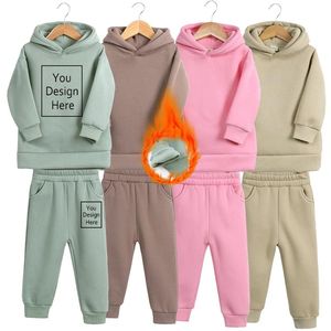 Conjuntos de Ropa para Niños y Niñas en Oferta, Sudadera Holgada con Hombros Caídos y Pantalones Anchos de Invierno, Conjuntos Deportivos para Niños - Product Image 1