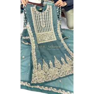 Ensemble haut de soirée Plazzo Dupatta pour femmes pour un look élégant - Product Image 2