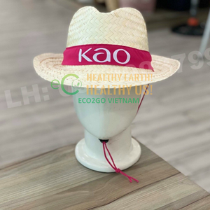 Biodegradable Custom Straw <b>Hat</b> With Custom Logo/ Straw <b>Hats</b> for Women/ Straw <b>Hats</b> for Men in Vietnam by Eco2go Vietnam - Product Image 2
