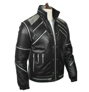 Chaqueta de Cuero para Hombre, Diseño Clásico Solid Trader, Exterior de Cuero Vacuno Genuino, Forro Suave y Cómodo, Doble Bolsillo, a la Moda - Product Image 3
