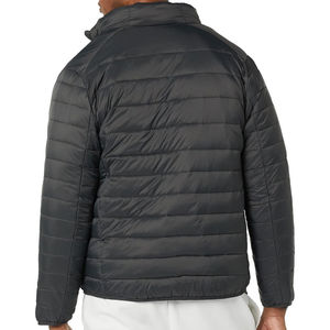 New Arrival Formal Stand Collar Long Sleeve Puffer <b>Men</b> <b>Safari</b> <b>Jacket</b> Front Customized Printed Eco-friendly Hooded Windproof - Product Image 2