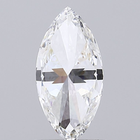 Diamante Cultivado en Laboratorio de Corte Excelente, 1 Quilate, VS1, Color F, Forma Marquesa Alargada, Certificado IGI, HPHT CVD, Diamante Suelto para Anillo de Compromiso