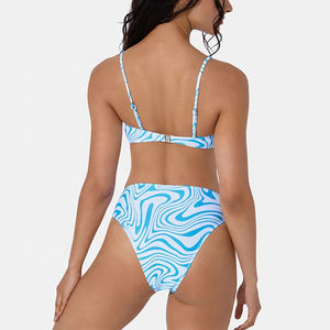 Conjunto de Bikini de Moda Femenina de Alta Calidad, Atractivo, Muy Solicitado, Estampado Suave, Colores Personalizados, Transpirable, Servicio OEM - Product Image 4