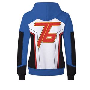 Sudadera con Capucha para Hombre, Estampado Geométrico, Corte Regular, Informal, para Otoño, Impresión por Sublimación, Tejido de Punto 100% Poliéster - Product Image 4