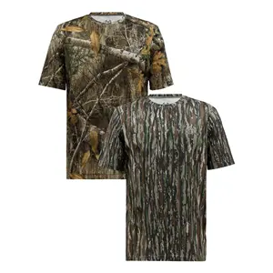 New High quality Hot selling Men's T Shirts Jungle Camo Real Tree Print Hunting Hiking Meet Any Condition Men's T-Shirts