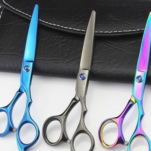7 Inch Mini Japanese 440C Barber Beard Nose Hair <b>Shears</b> Small Scissors Stainless Steel Professional Beauty Salon Use - Product Image 4