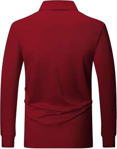 <b>High</b> Quality <b>Men's</b> Long Sleeve Polo <b>Shirts</b> Moisture Wicking Golf <b>Shirts</b> Quick Dry Workwear Casual <b>Collared</b> <b>Shirt</b> - Product Image 6