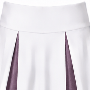 Ensemble d'uniforme de cheerleading sublimé blanc-mauve sans manches, haut et jupe pour équipe sportive, tenue de sport pour entraînement, performance et compétition - Product Image 6
