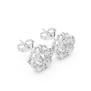 Boucles d'oreilles en argent 925 Moissanite Diamond Gem pour femme - Product Image 6