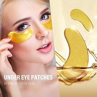 Vente chaude soins de la peau vitamine E collagène gel masque pour les yeux or patch pour les yeux cristal sous le masque pour les yeux