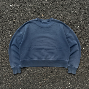 Sudadera Corta Oversize de Cuello Redondo para Mujer con Bordado, Estilo de Moda Invernal, Sudadera con Bordado Desgastado - Product Image 3