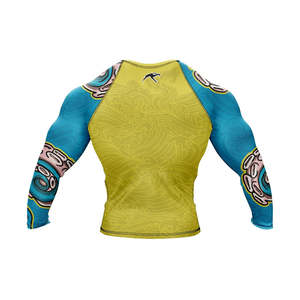 2026 Sublimation Printed Quick Dry Men Rash Guard in Custom Logo MMA Training Rash Guard NO GI Grappling Jiu Jitsu BJJ Rashguard - Product Image 2