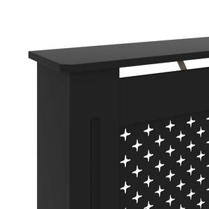 Copertura radiatore MDF in 67.7 nero "x 7.5" x 32.1 "copertura per mobili - Product Image 6
