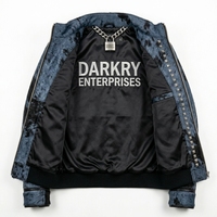 Veste en cuir de vachette de luxe sur mesure pour hommes, style gothique streetwear, manteau bomber d'hiver, fabricant et fournisseur