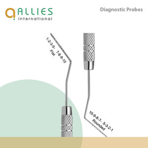 Sondas de Examen Dental Manuales de Acero Inoxidable de Grado Médico, Sonda de Alta Calidad, Sonda Dental Personalizada - Product Image 1