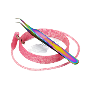 Anillo de Muñeca Antiestático de Acero Inoxidable Duradero de Marca Privada para Herramientas de Belleza, Soporte para Pinzas para Extensiones de Pestañas - Product Image 1