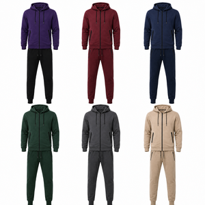 Conjunto Deportivo Casual Personalizado para Hombre, Chaqueta con Cierre y Pantalones Jogger al por Mayor para Marcas de Ropa Urbana, Fabricante OEM - Product Image 2