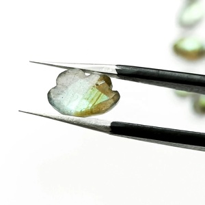 Perles de labradorite facettées en forme de nuage, perles de labradorite sculptées à la main, pierres précieuses en vrac pour la création de bijoux, 12x8mm - Product Image 5