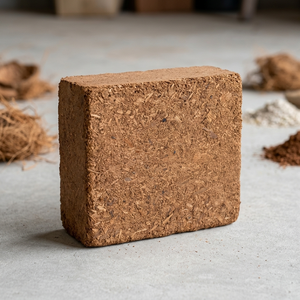 <b>Coir</b> Pith Compressed <b>Block</b> - High EC Cocopeat <b>Block</b> - 5kg Batch Tested Coco Peat Trade Buyers Indian Supplier - Product Image 3