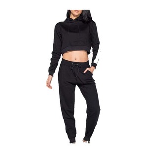 Women Maroon Hooded Tracksuit <b>Set</b> Full Length Joggers With Side Pockets Casual Loose Fit Autumn Wear Solid Color Design - Product Image 4