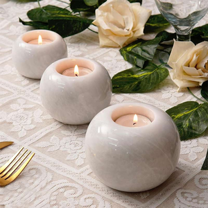 Marble <b>Candle</b> <b>Holder</b> Decoration Accessories Supplies Marble <b>Tea</b> <b>Light</b> <b>Candle</b> <b>Holder</b> Marble Flower Shape <b>Candle</b> <b>Holder</b> - Product Image 4