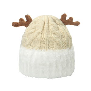 Chapeau d'hiver populaire 2026, vente en gros d'usine, casquette de Noël anti-froid, chapeau de Noël chaud, chapeau de renne avec cornes - Product Image 5