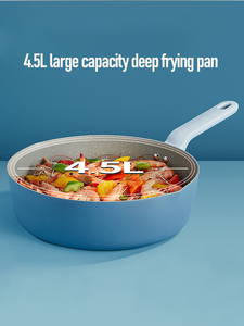 Commercial Grade Saute Pan With Multi Layer Nonstick Interior Durable Forged Aluminum Body Stay Cool Silicone Grip Handle - Product Image 4