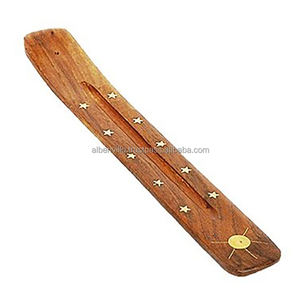 Wooden and Glass <b>Incense</b> <b>Holder</b> Wooden <b>Incense</b> Burner Set for Home Decoration From Indian Manufacturer - Product Image 1