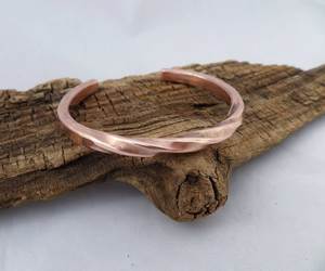 Magnetic <b>copper</b> <b>bracelet</b> Handmade adjustable bangle Religious modern <b>bracelet</b> Skin enhancement benefits - Product Image 4