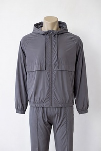 New Fashion Style Outdoor Men Hooded Solid Heavyweight Windbreaker <b>Tracksuit</b> for Cycling Running Windproof OEM Service - Product Image 2