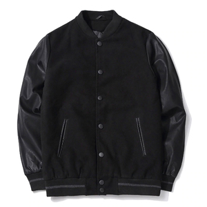 Trendy Men Varsity Jacket, Wool Body PU Leather Sleeves Streetwear Custom Logo Print Unique Style Outer Wear Varsity Jackets - Product Image 1