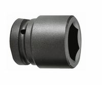 Clé à chocs hexagonale industrielle durable pour réparation automobile, taille de pointe 1/2, finition oxyde noir, OEM Inde