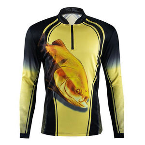 T-shirts de pêche personnalisés en gros, fabricant OEM, fournisseur de marques privées, production en vrac, protection UV, vêtements de sport respirants - Product Image 4