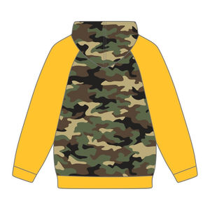 Sweat à capuche en coton à manches raglan dorées, motif camouflage, Sigma Gamma Rho, SGRho, Sororité grecque, Divine Nine, Vêtements HBCU personnalisés - Product Image 3