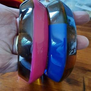 Brazaletes de Resina Hechos a Mano, Accesorios de Moda Premium para Mujer, Calidad de Exportación al por Mayor, Impresión Digital, Tinte Liso TCE - Product Image 6