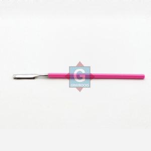 Empujador y Removedor de Cutículas de Acero Inoxidable con Recubrimiento en Polvo Gris, Reutilizable y Duradero, con Palito de Madera para Manicura - Product Image 2