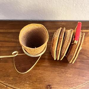 Juego de Posavasos de Ratán Premium, Perfecto para Mesa de Comedor, Tazas de Café, Barra de Cocina, Fiestas y Regalos, de la India - Product Image 2