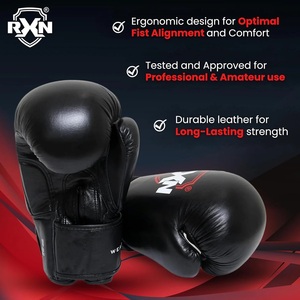 Gants de boxe RXN Brawler de haute qualité en cuir véritable pour la compétition et l'entraînement - (BG-17) Disponibles à la vente - Product Image 3