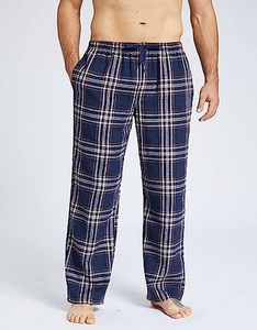 2025 New Design Men Flannel Pajamas <b>Pant</b> Wholesale 3 in 1 Pack Plaid Pyjama <b>Pants</b> Three Men's Sleepwear Trouser - Product Image 1