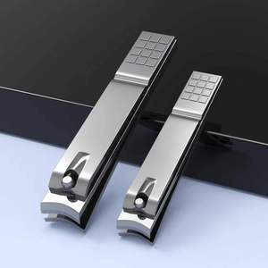 Juego de 2 Cortaúñas de Acero Inoxidable, 12.5 mm de Ancho, Diseño Plano y Duradero, para Uñas Gruesas de los Dedos de las Manos y los Pies, para Adultos - Product Image 1