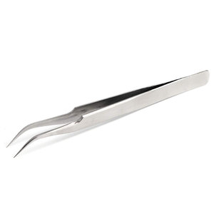 Pince à épiler en acier inoxydable avec logo et taille personnalisés, plusieurs couleurs, pointe fine pour le soin des cils, instruments de beauté par Tegra - Product Image 1