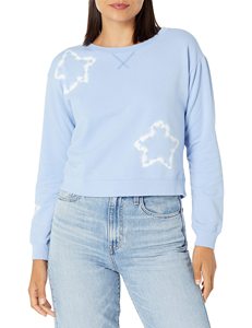 Sweat-shirt décontracté à coupe ample, col rond, en coton doux, manches longues, pull-over décontracté à la mode, sweat-shirt brodé pour femmes - Product Image 4