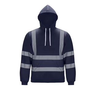 Sudaderas con Capucha Reflectantes de Seguridad Resistentes al Viento OEM, Chaquetas Reflectantes, Sudaderas con Capucha Reflectantes para Trabajo en Carretera para Hombre - Product Image 4