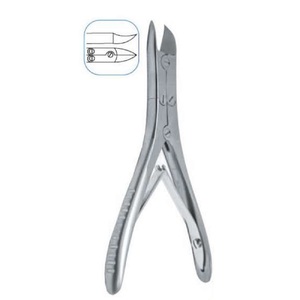 Surgical Grade Stainless Steel Podiatry Nail Nipper Heavy Duty Double Spring Toenail Clipper for Ingrown and Hard Nails <b>by</b> LCI - Product Image 1