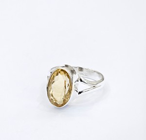 Handcrafted Natural <b>Citrine</b> <b>Ring</b> 925 Sterling Silver Bezel Oval Cut Crystal Jewelry Wedding, Anniversary Gift - Product Image 2