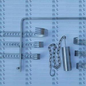 เครื่องมือผ่าตัดข้อสะโพกแบบ Sambrialmed International Stainless Steel Manual Charnley Self Retaining Retractor ใบมีดกลมพร้อมโซ่ถ่วงน้ำหนัก - Product Image 6