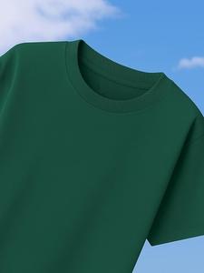 T-shirt personnalisé pour homme, col épais, 100% coton, épaules tombantes, coupe ample, col rond, t-shirt lourd et uni pour homme - Product Image 3