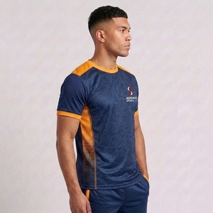T-shirt de sport unisexe personnalisé en coton 100% respirant et écologique, coupe classique, sérigraphié, pour hommes, vente en gros de haute qualité - Product Image 4