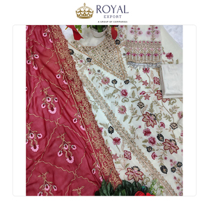 ลดราคาพิเศษสำหรับชุดเสื้อผ้าปากีสถานสวยงาม ชุดสัลวาร์ปักลายดีไซน์ใหม่จากผ้าจอร์เจตต์สำหรับผู้หญิงในราคาประหยัด - Product Image 3