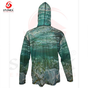 Sweat à capuche de pêche en plein air anti-UV léger, personnalisable OEM, prix de gros avec le meilleur design - Product Image 2